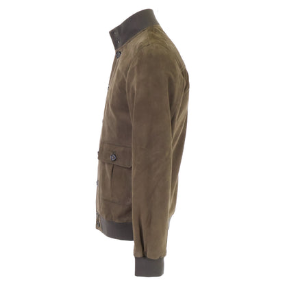 A.F 407A.F250 VALSTARINO Goat Leather Moss Green Jacket Size 44
