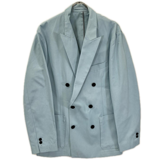CABaN Light Blue Cotton Double-Breasted Jacket Size L