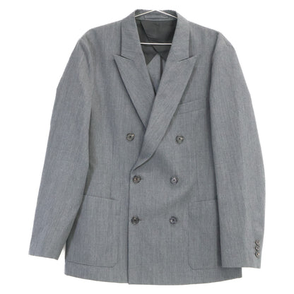 CABaN Light Wool Gabardine Double Jacket Gray Size L