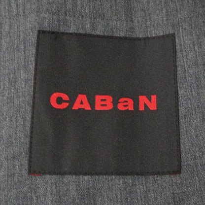 CABaN Light Wool Gabardine Double Jacket Gray Size L