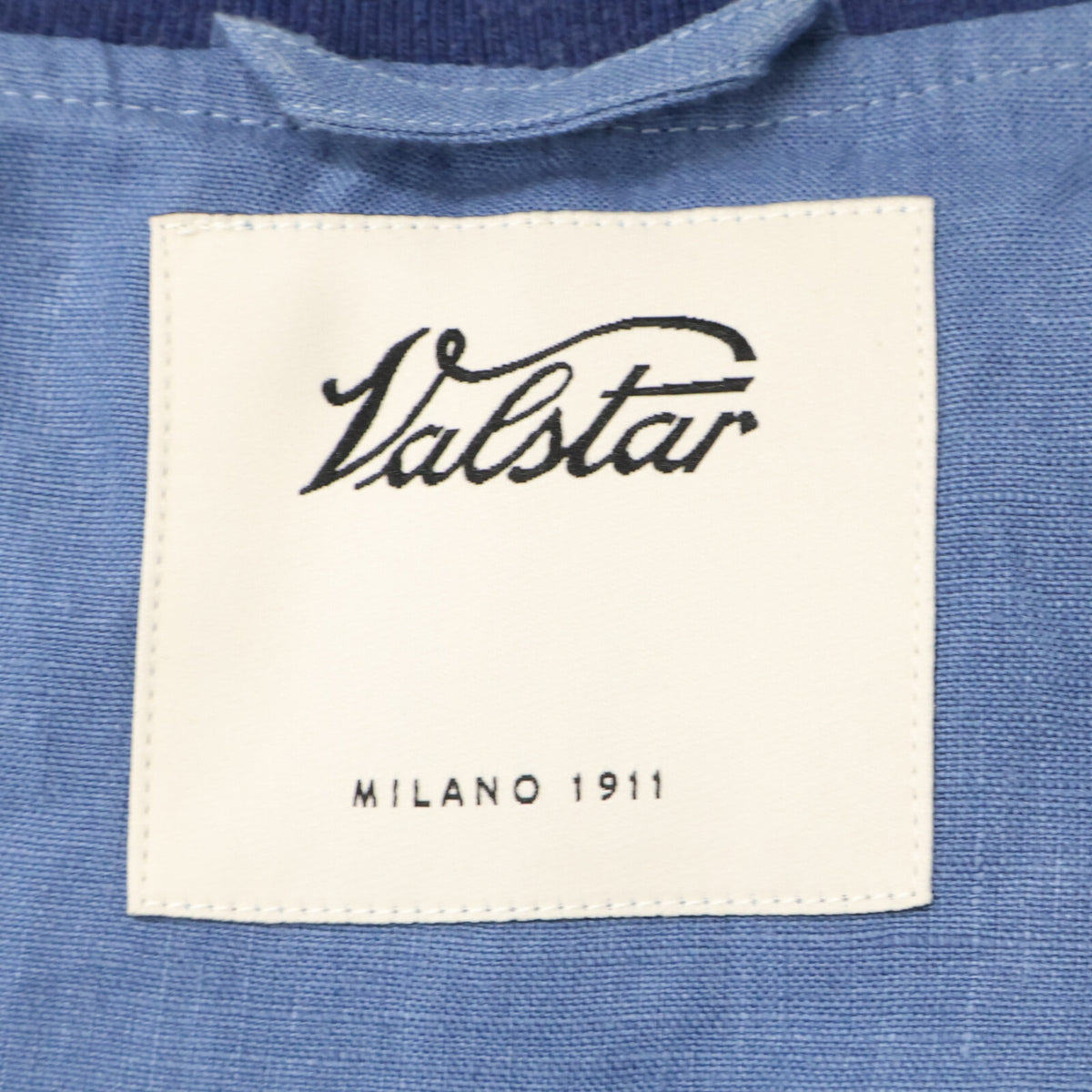 VALSTARINO Linen Blouson Jacket Dark Blue Size 50