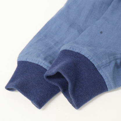 VALSTARINO Linen Blouson Jacket Dark Blue Size 50