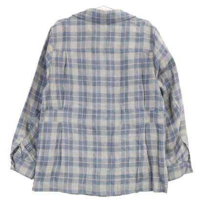 TOMORROWLAND PILGRIM Linen SOLBIATI Jacket Blue Size 48
