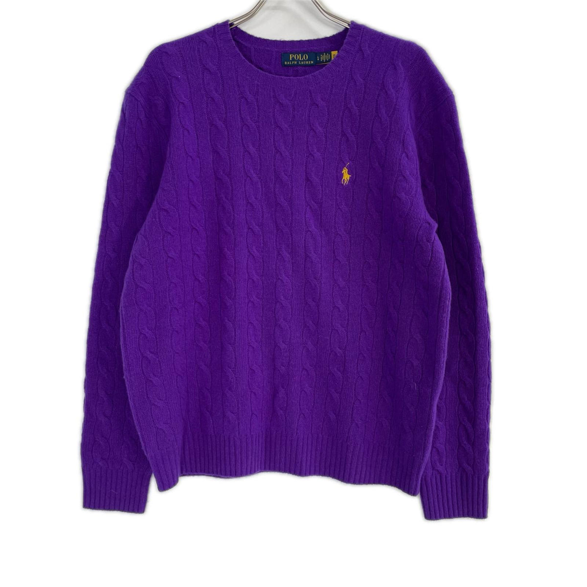 POLObyRalphLauren Wool Cashmere Cable Polo Purple Size L/G