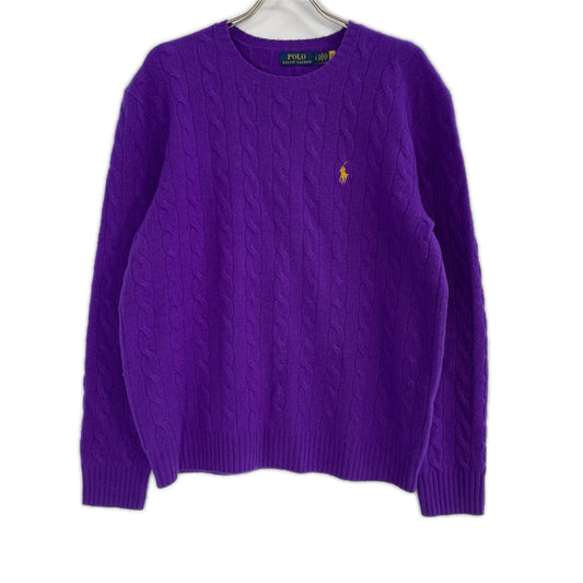 POLObyRalphLauren Wool Cashmere Cable Polo Purple Size L/G