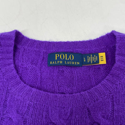 POLObyRalphLauren Wool Cashmere Cable Polo Purple Size L/G