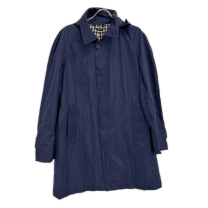 Aquascutum Navy Packable TEC.3 Raincoat Coat Size 40
