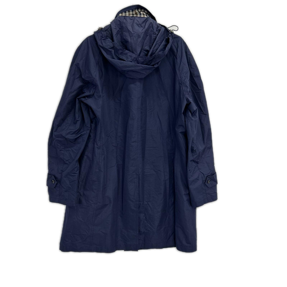 Aquascutum Navy Packable TEC.3 Raincoat Coat Size 40