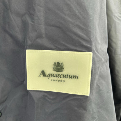 Aquascutum Navy Packable TEC.3 Raincoat Coat Size 40