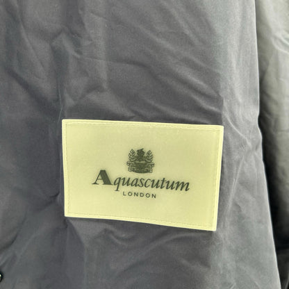 Aquascutum Navy Packable TEC.3 Raincoat Coat Size 40