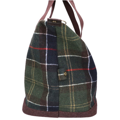 Barbour Wool Classic Tartan Check Boston Bag Green