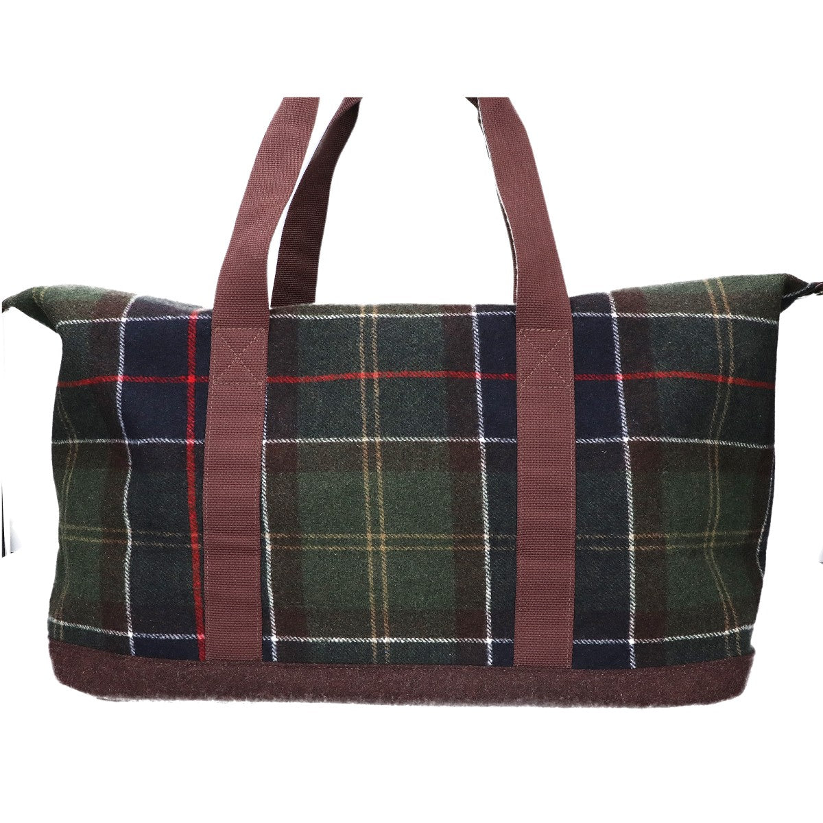 Barbour Wool Classic Tartan Check Boston Bag Green