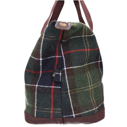 Barbour Wool Classic Tartan Check Boston Bag Green