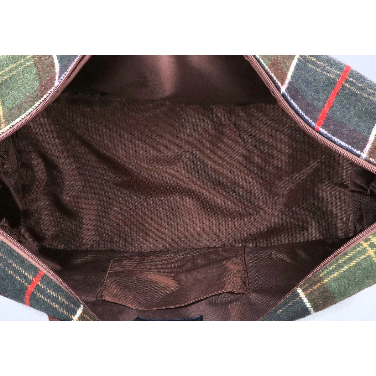 Barbour Wool Classic Tartan Check Boston Bag Green