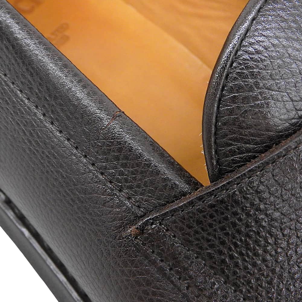 Berwick Grain Calf Leather Loafer Dark Brown Size 7