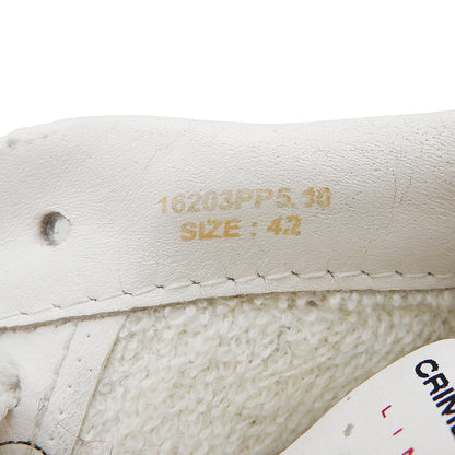 CRIME LONDON White TIMELESS Leather Sneakers Size EU 42