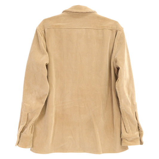 BURBERRY Corduroy Overshirt Jacket Beige
