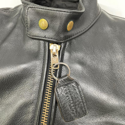 VANSON Type B Cowhide Single Rider's Jacket Black Size 32