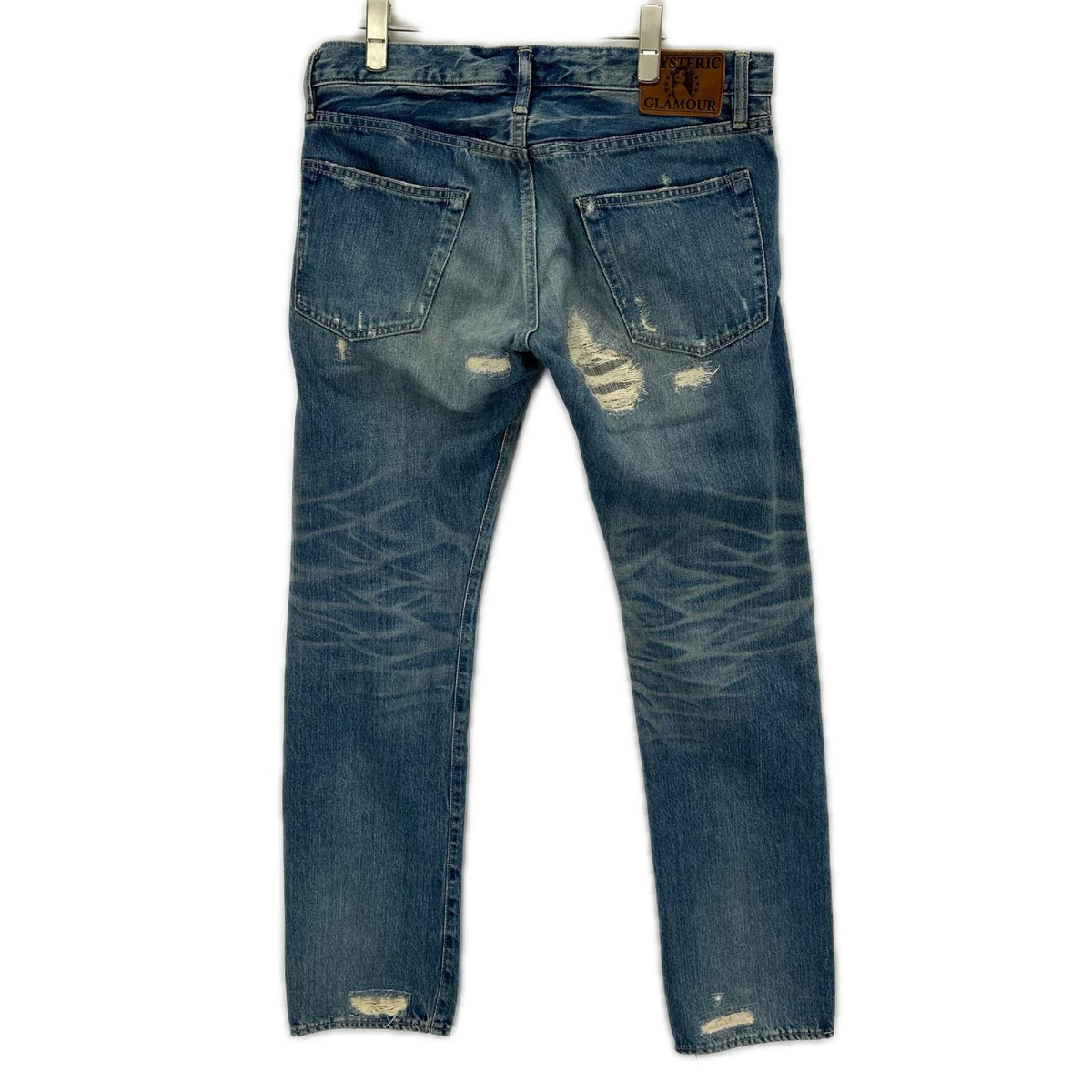 HYSTERIC GLAMOUR Distressed Selvedge Jeans Indigo Size 32