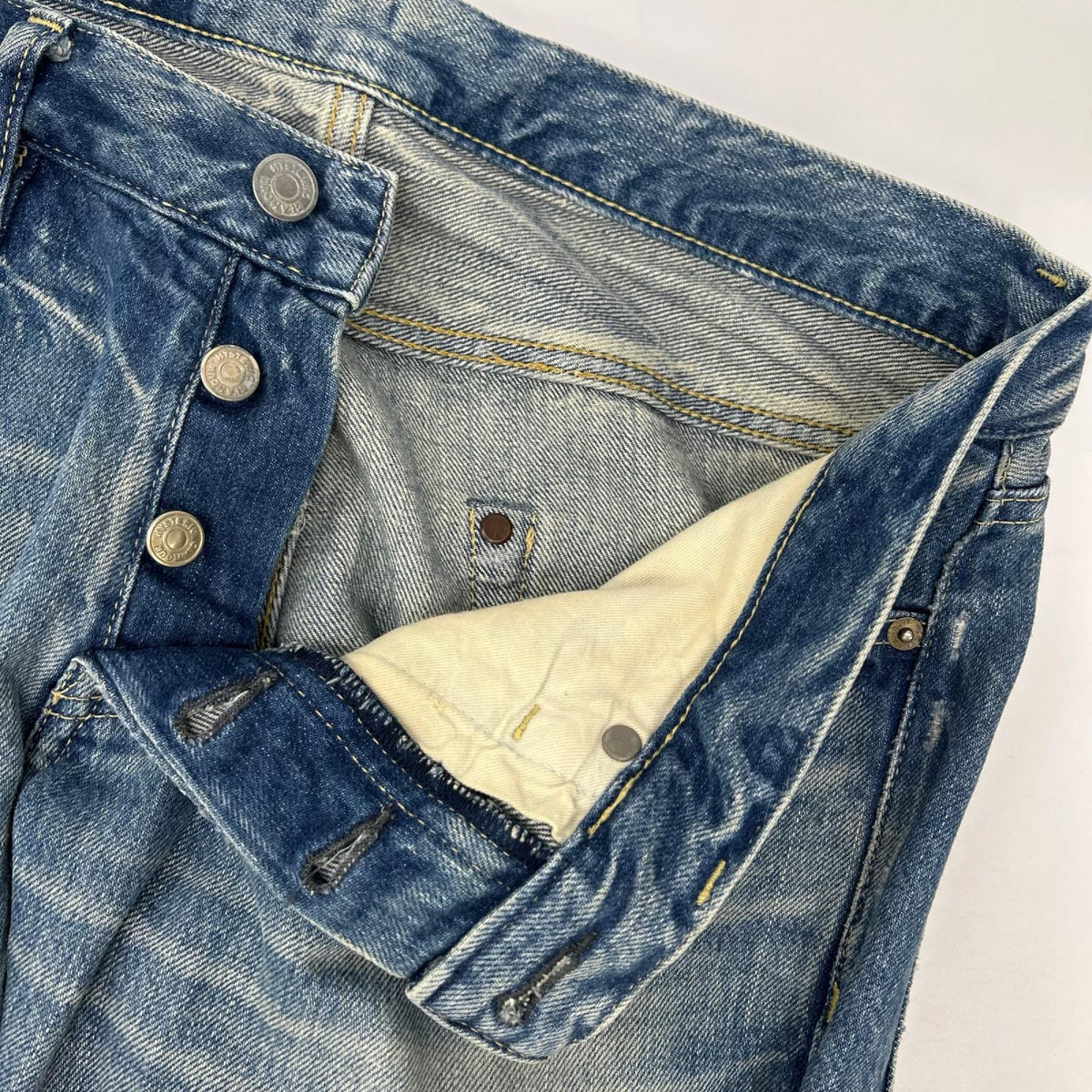 HYSTERIC GLAMOUR Distressed Selvedge Jeans Indigo Size 32