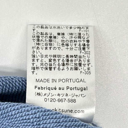 MAISON KITSUNE Blue Fox Patch Cotton Sweatshirt Size M