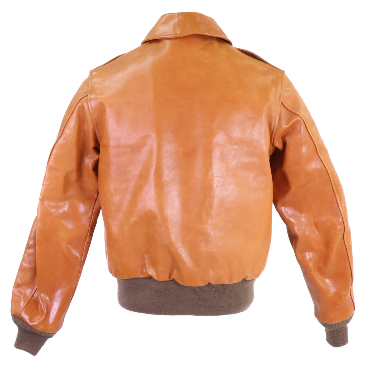BUZZ RICKSON'S A-2 Horsehide Flight Russet Brown Jacket Size 36