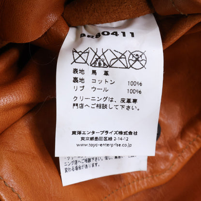 BUZZ RICKSON'S A-2 Horsehide Flight Russet Brown Jacket Size 36