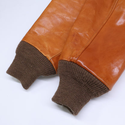BUZZ RICKSON'S A-2 Horsehide Flight Russet Brown Jacket Size 36