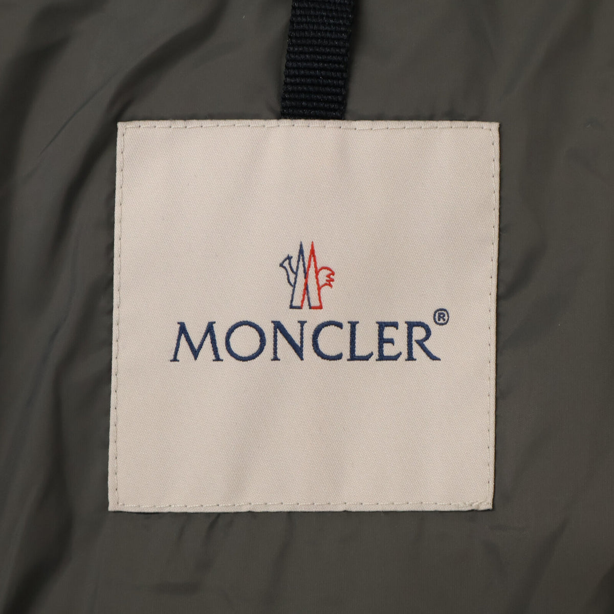 MONCLER 21AW VILAINE Fur Long Wool Down Coat Gray Size 4