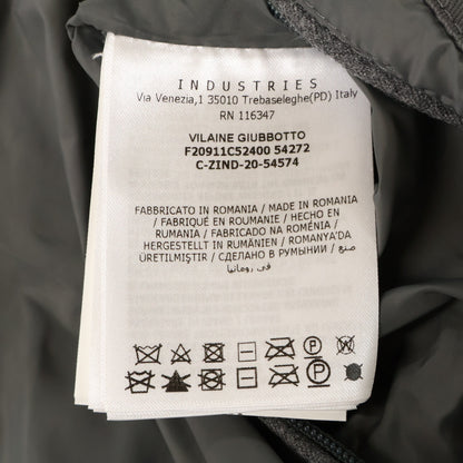MONCLER 21AW VILAINE Fur Long Wool Down Coat Gray Size 4