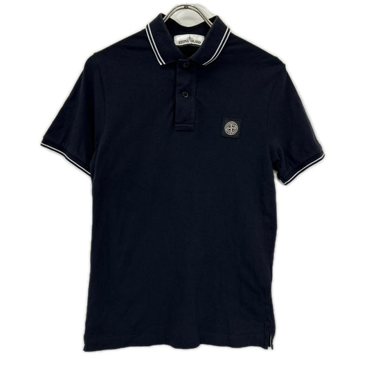 STONE ISLAND 101522S18 Logo Patch Polo Navy Cotton Size S