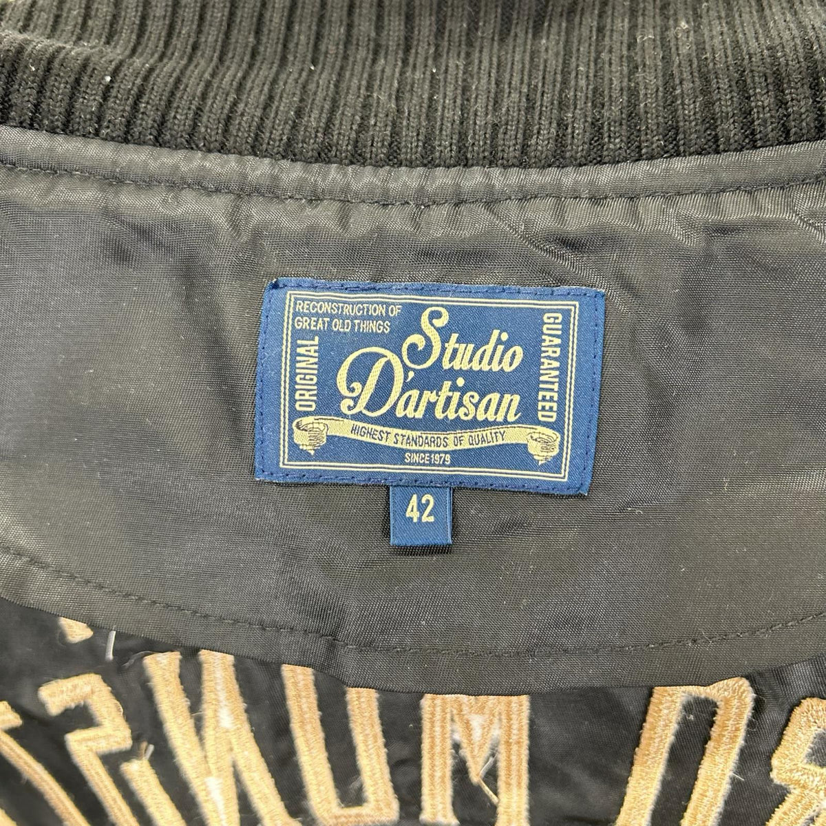 STUDIO D'ARTISAN Ghidorah Embroidered Jacket Black Size 42