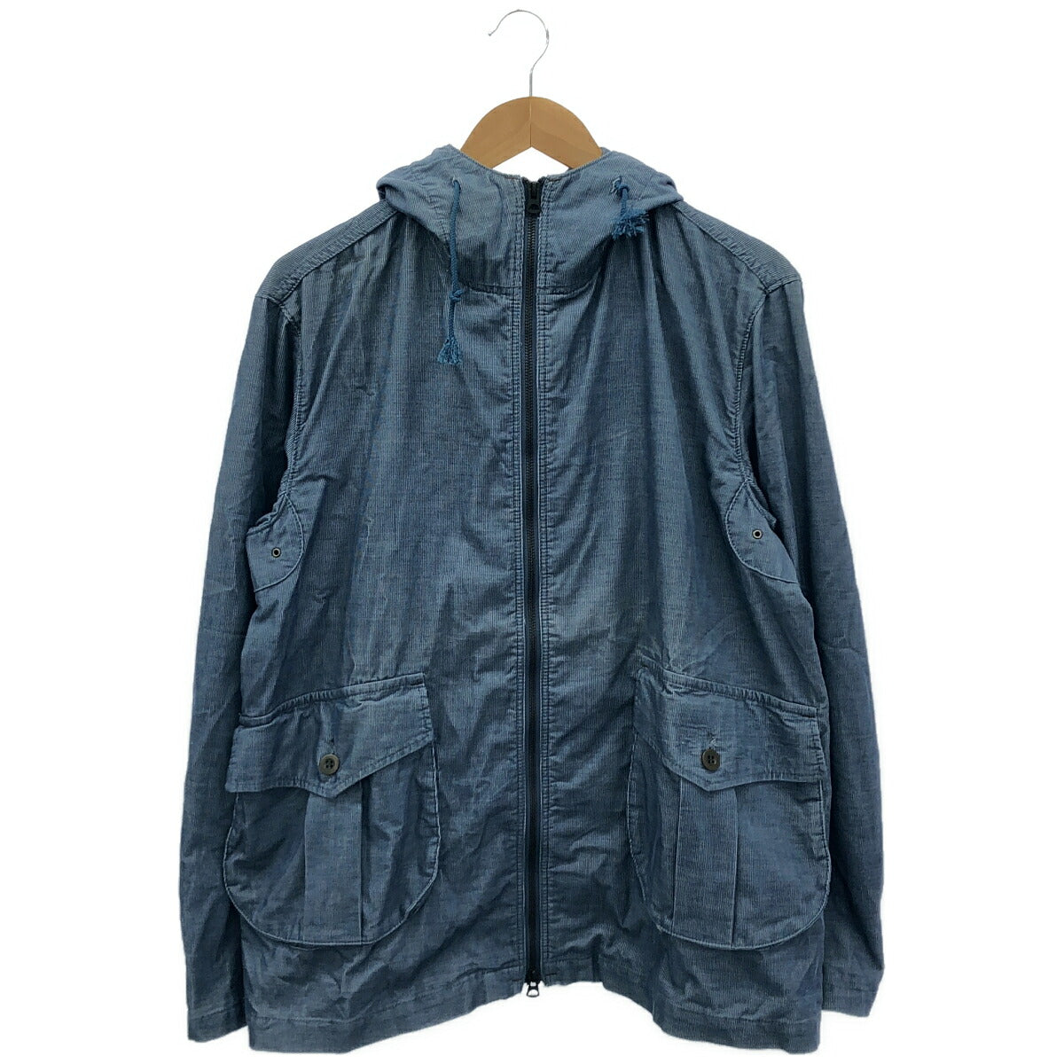 Momotaro Jeans Blue Garments Front Pocket Hoodie Size 42
