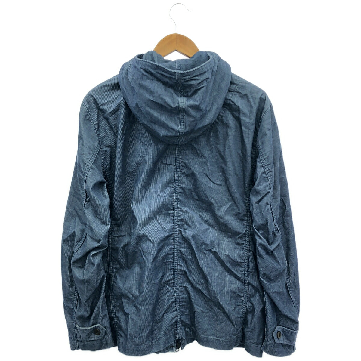 Momotaro Jeans Blue Garments Front Pocket Hoodie Size 42