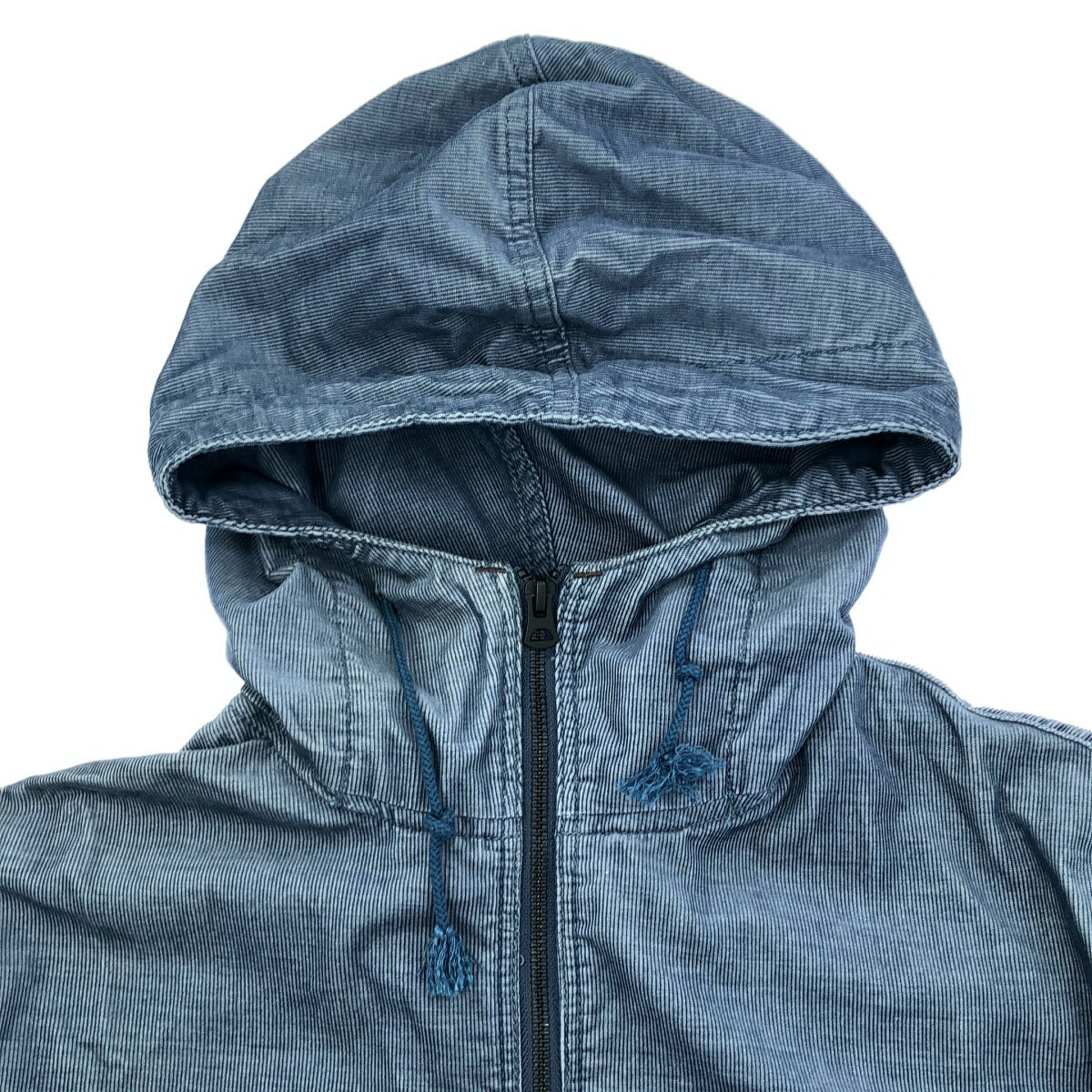 Momotaro Jeans Blue Garments Front Pocket Hoodie Size 42