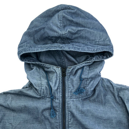 Momotaro Jeans Blue Garments Front Pocket Hoodie Size 42