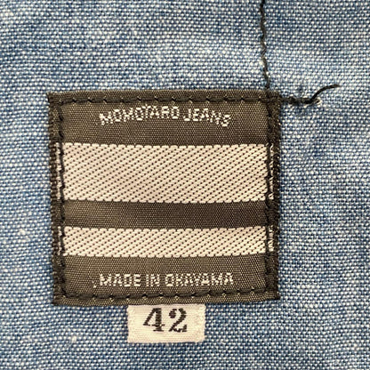 Momotaro Jeans Light Blue Shutsujin Work Shirt Size 42