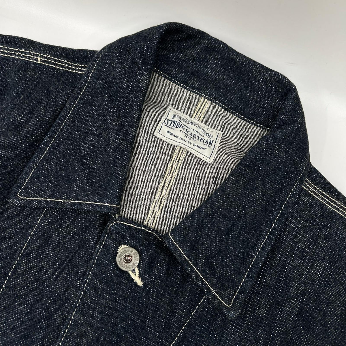 STUDIO D'ARTISAN Indigo Denim Coverall Jacket Size 38