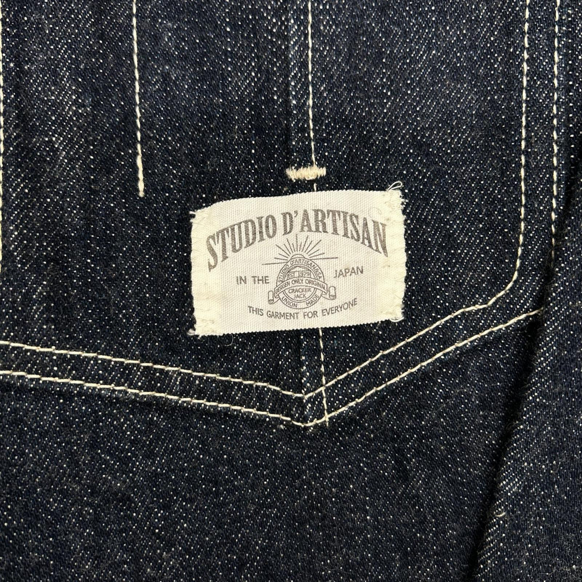 STUDIO D'ARTISAN Indigo Denim Coverall Jacket Size 38