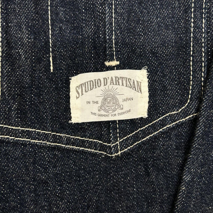 STUDIO D'ARTISAN Indigo Denim Coverall Jacket Size 38
