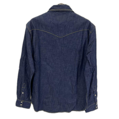 STUDIO D'ARTISAN D5549 Indigo Denim Western Shirt Size XL