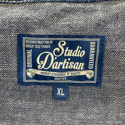 STUDIO D'ARTISAN D5549 Indigo Denim Western Shirt Size XL