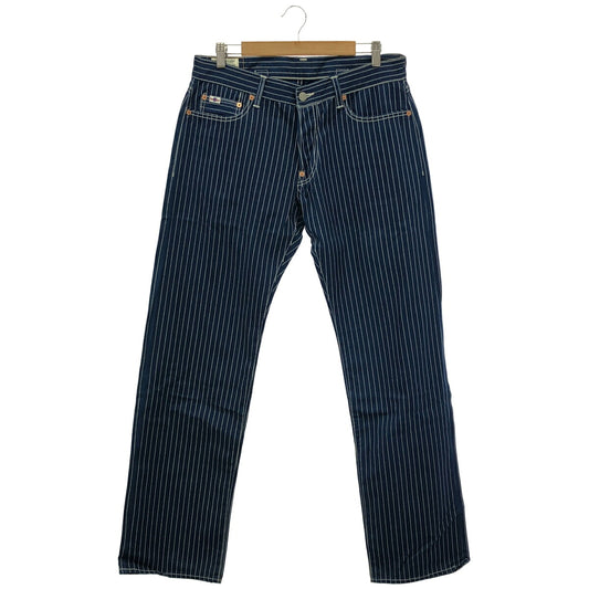 STUDIO D'ARTISAN Indigo Wabash Stripe Work Pants Size 34