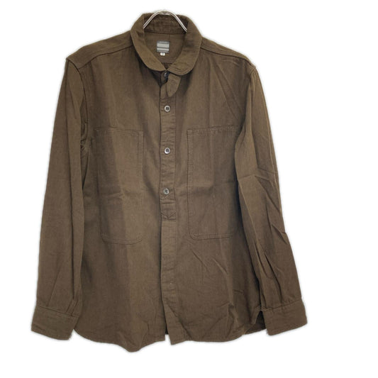 Momotaro Jeans Olive Cotton Wool Military Shirt Size 42