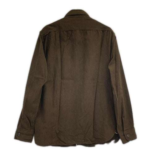 Momotaro Jeans Olive Cotton Wool Military Shirt Size 42