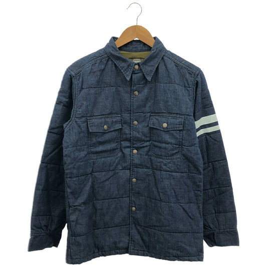 Momotaro Jeans Indigo Quilted Denim Work Jacket Size 42