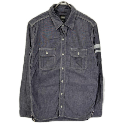 Momotaro Jeans Blue Gray Shutsujin Work Shirt Size 42