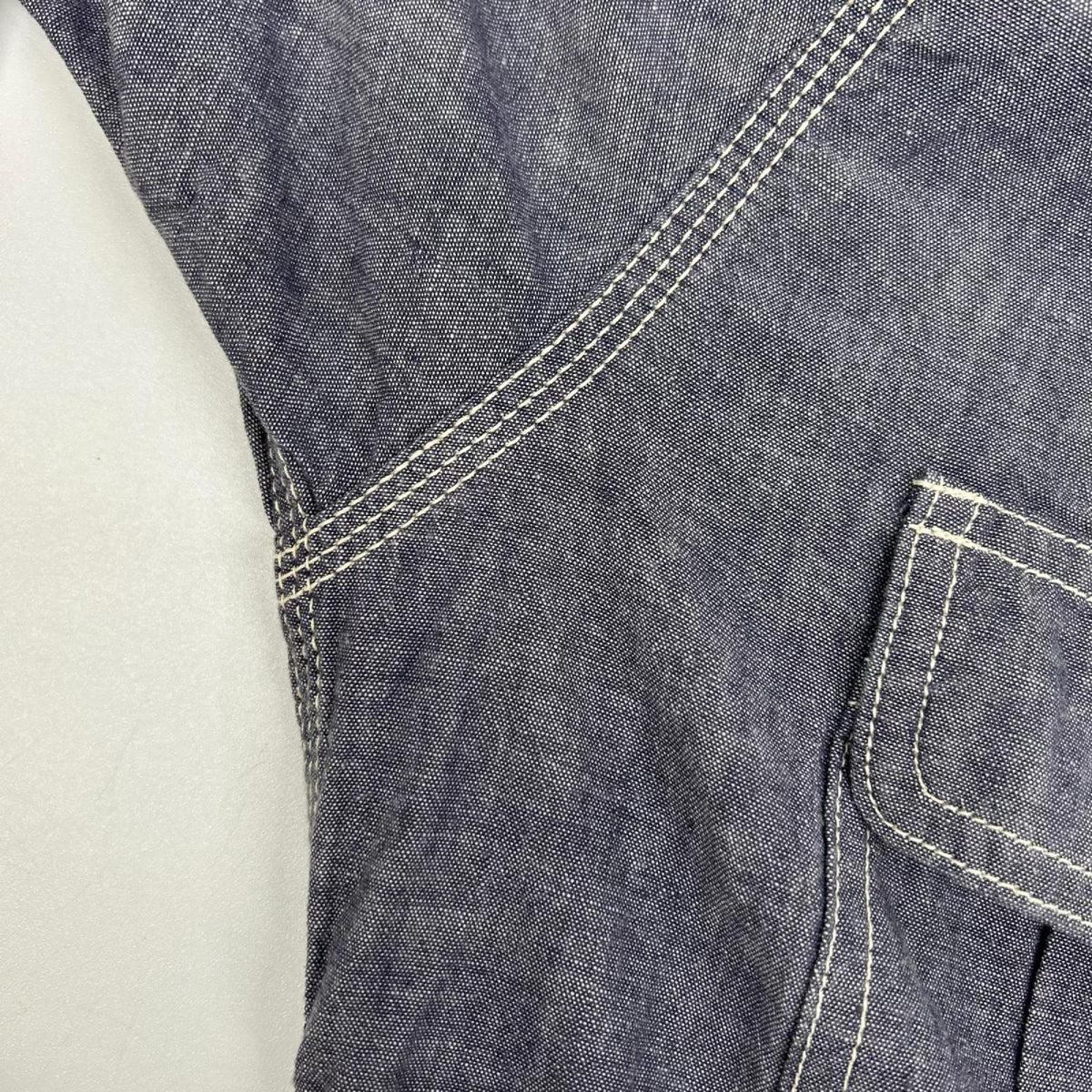 Momotaro Jeans Blue Gray Shutsujin Work Shirt Size 42
