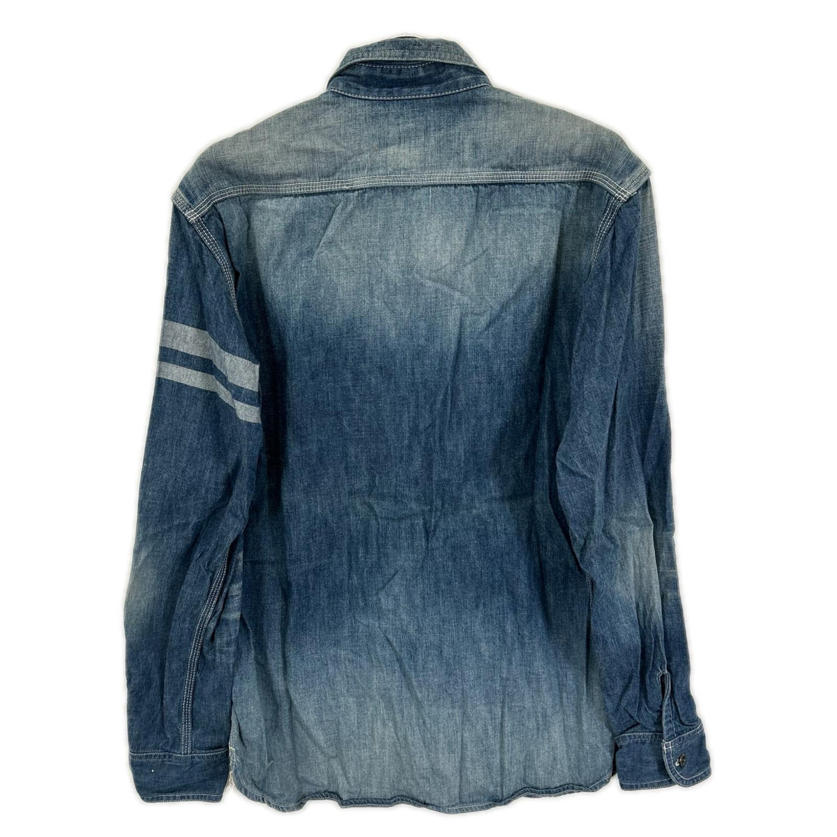 Momotaro Jeans Light Blue Denim Work Shirt Size 42