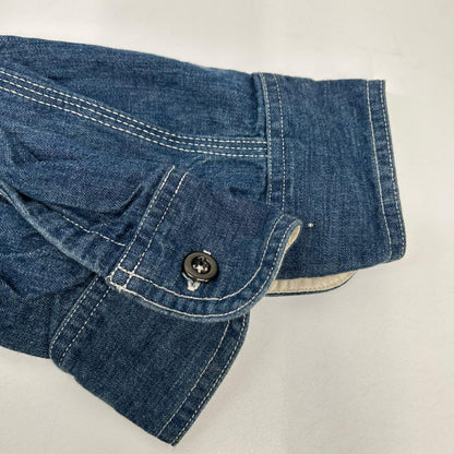 Momotaro Jeans Light Blue Denim Work Shirt Size 42